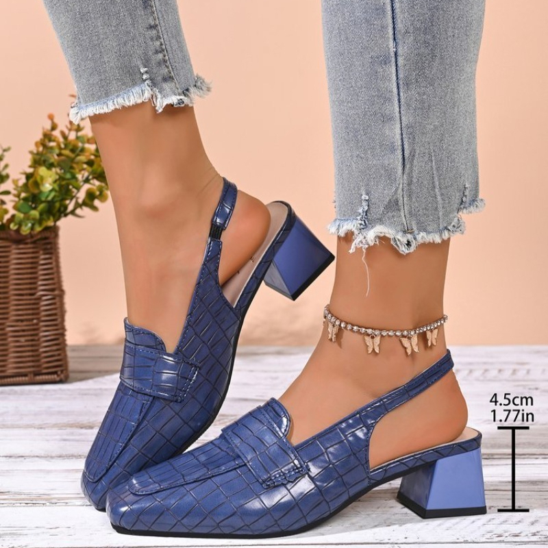 Women'S Work Fashion - pumps slingback heel shoes women chunky