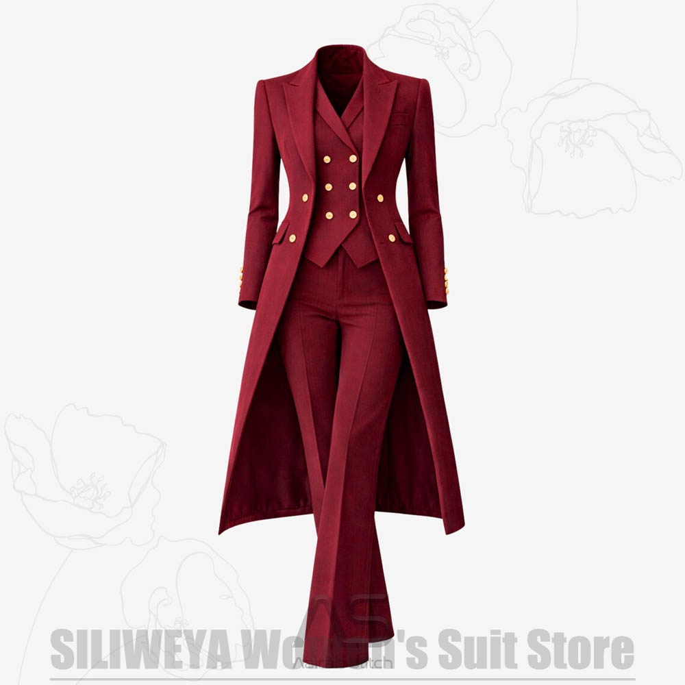 Women'S Formal Wear Suits - Women's Suit 3 Piece Double Breasted