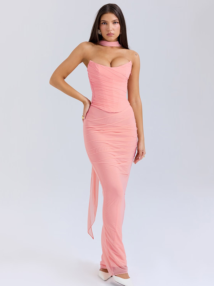 Articat Elegant Mesh Patchwork - Shift Dress Sleeveless ulasan dan harga