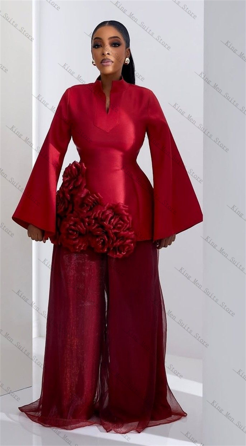 Burgundy Women Suit Set 2 Pcs  - Women Formal Wear Coat ulasan dan harga