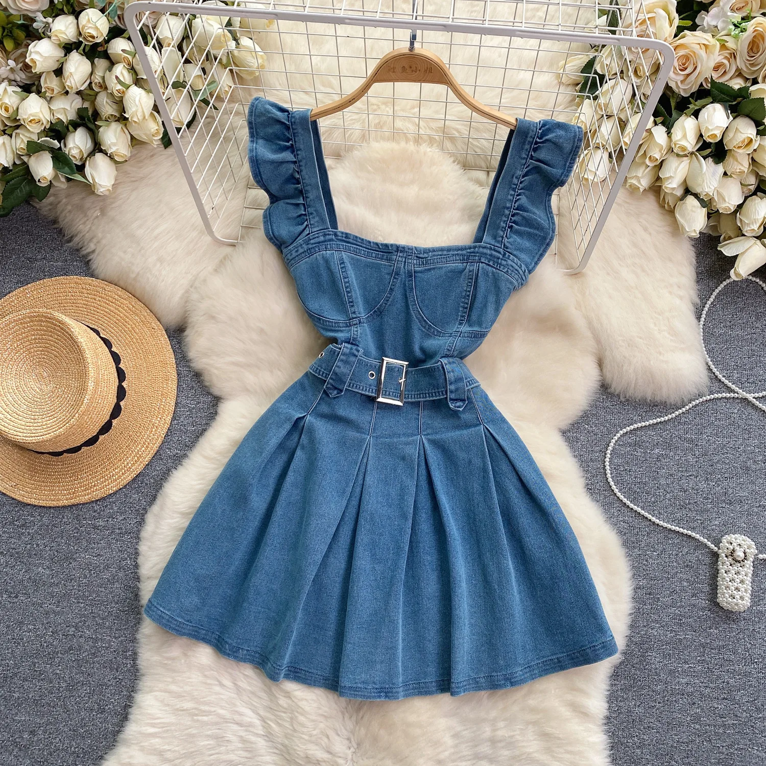 Korean Version of The College  - Shift Dress Sleeveless ulasan dan harga