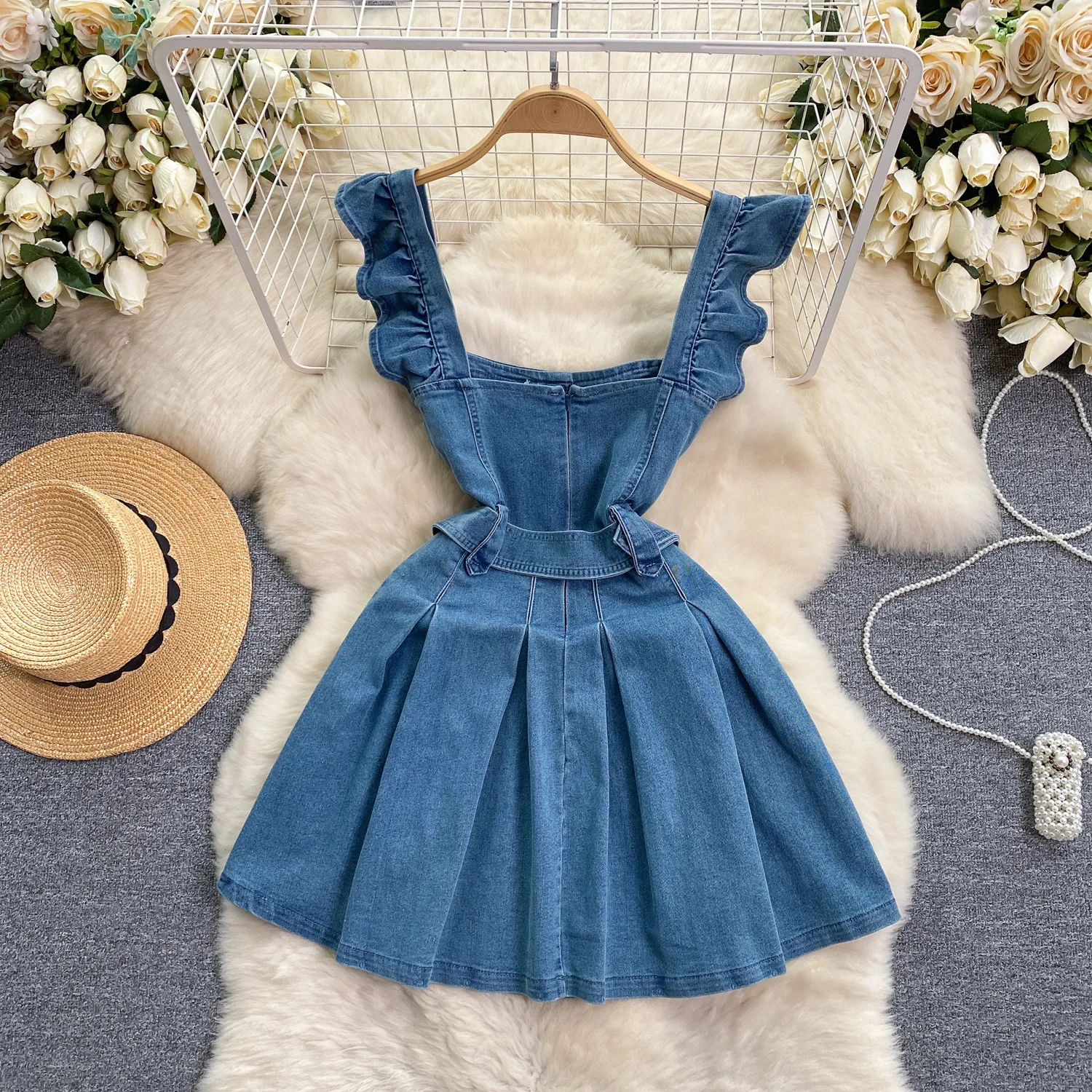 Korean Version of The College  - Shift Dress Sleeveless ulasan dan harga