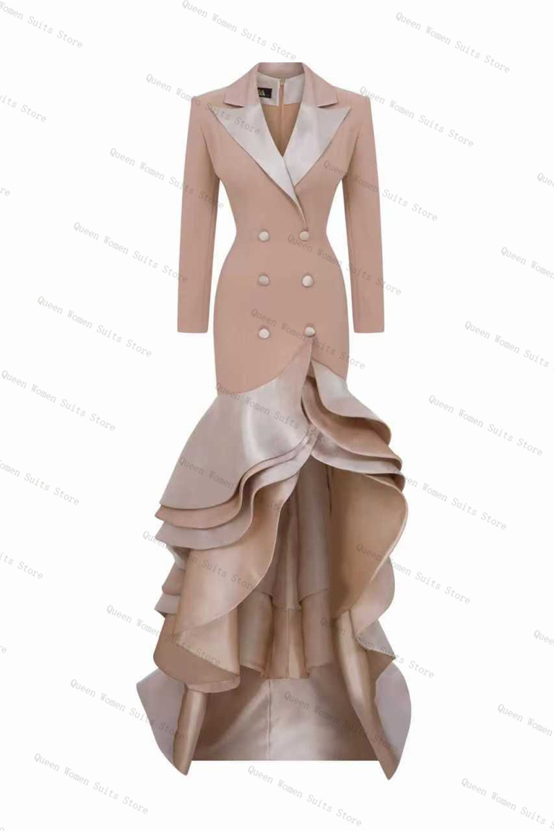 Champagne Women Suit 1 Piece L - Women Formal Wear Coat ulasan dan harga