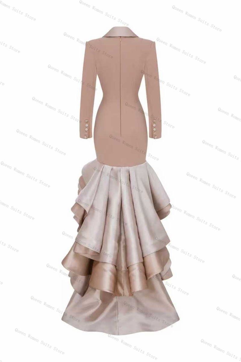 Champagne Women Suit 1 Piece L - Women Formal Wear Coat ulasan dan harga