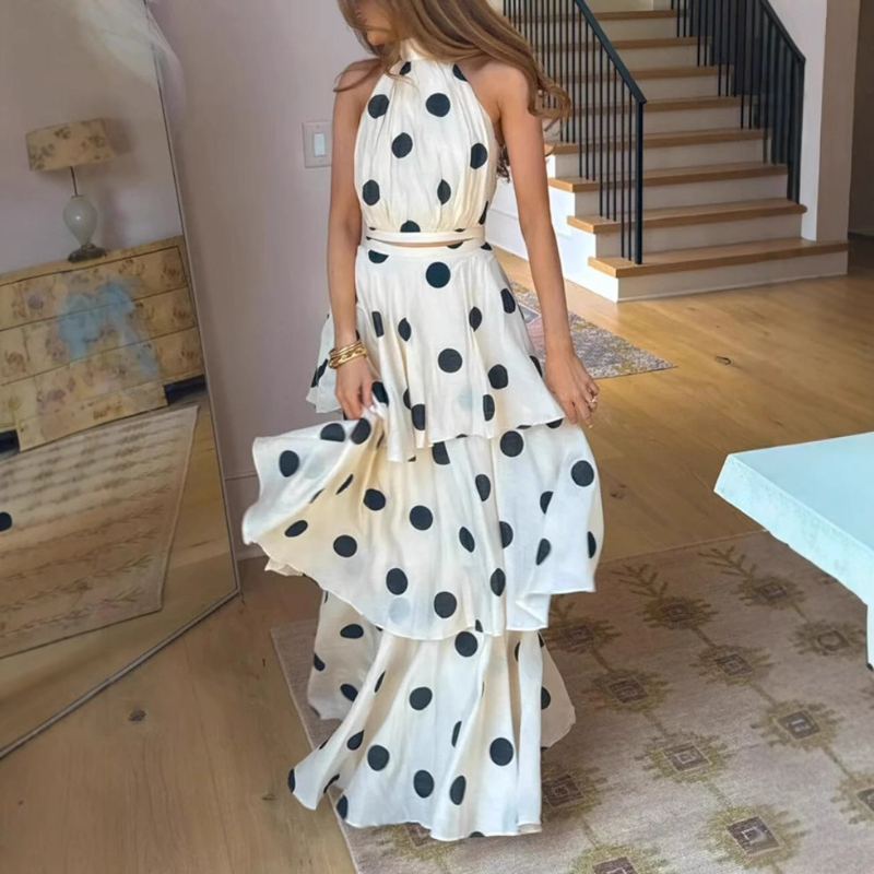 Women Long Dress 2 Piece Elega - Shift Dress Sleeveless ulasan dan harga